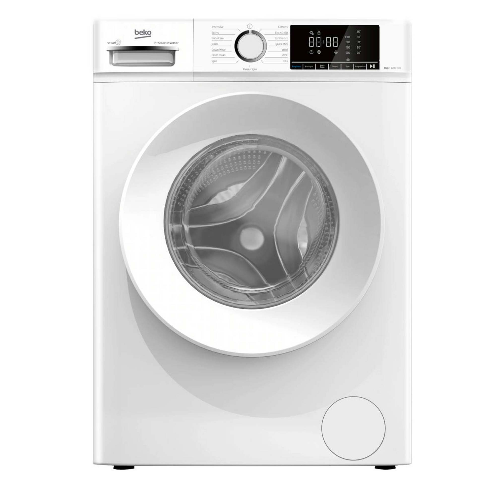 Beko BWC8121W 8kg, 1200 Spin, Freestanding Washing Machine with Quick Wash, White
