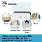 Black and Decker 30 Litre Dehumidifier with 24 Hour Timer - BXEH60008GB