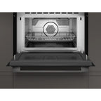 Neff C1AMG84G0B Built In Electric Compact Oven, Grill & Microwave, 45cm High, Graphite