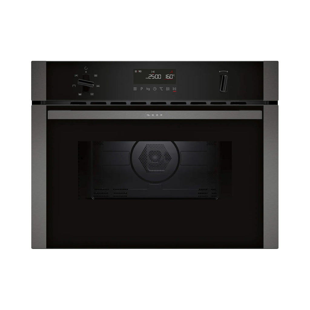 Neff C1AMG84G0B Built In Electric Compact Oven, Grill & Microwave, 45cm High, Graphite