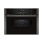 Neff C1AMG84G0B Built In Electric Compact Oven, Grill & Microwave, 45cm High, Graphite