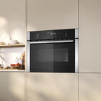 Neff C1AMG84N1B Built In Electric Compact Oven, Grill & Microwave, 45cm High, Stainless Steel