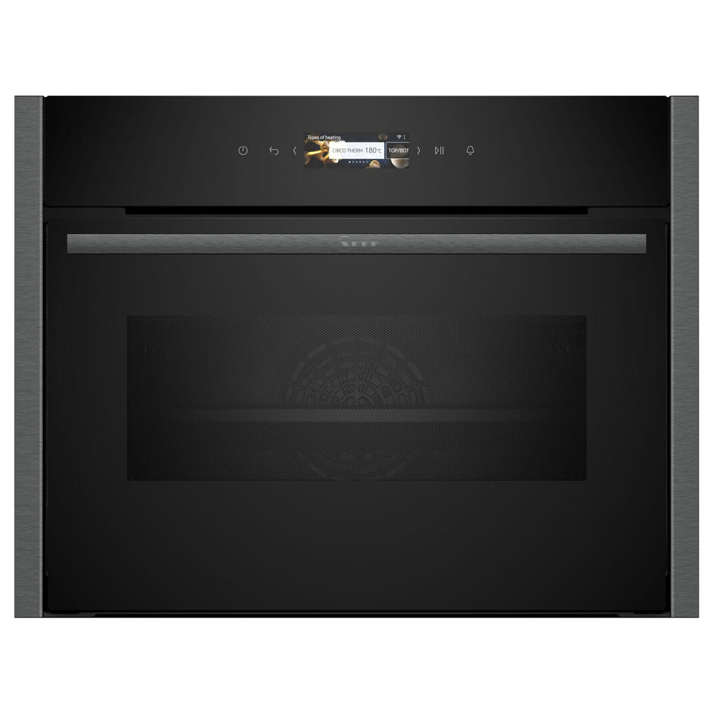 Neff C24MR21G0B Built In Electric Compact Oven, Grill & Microwave, 45cm High, Graphite