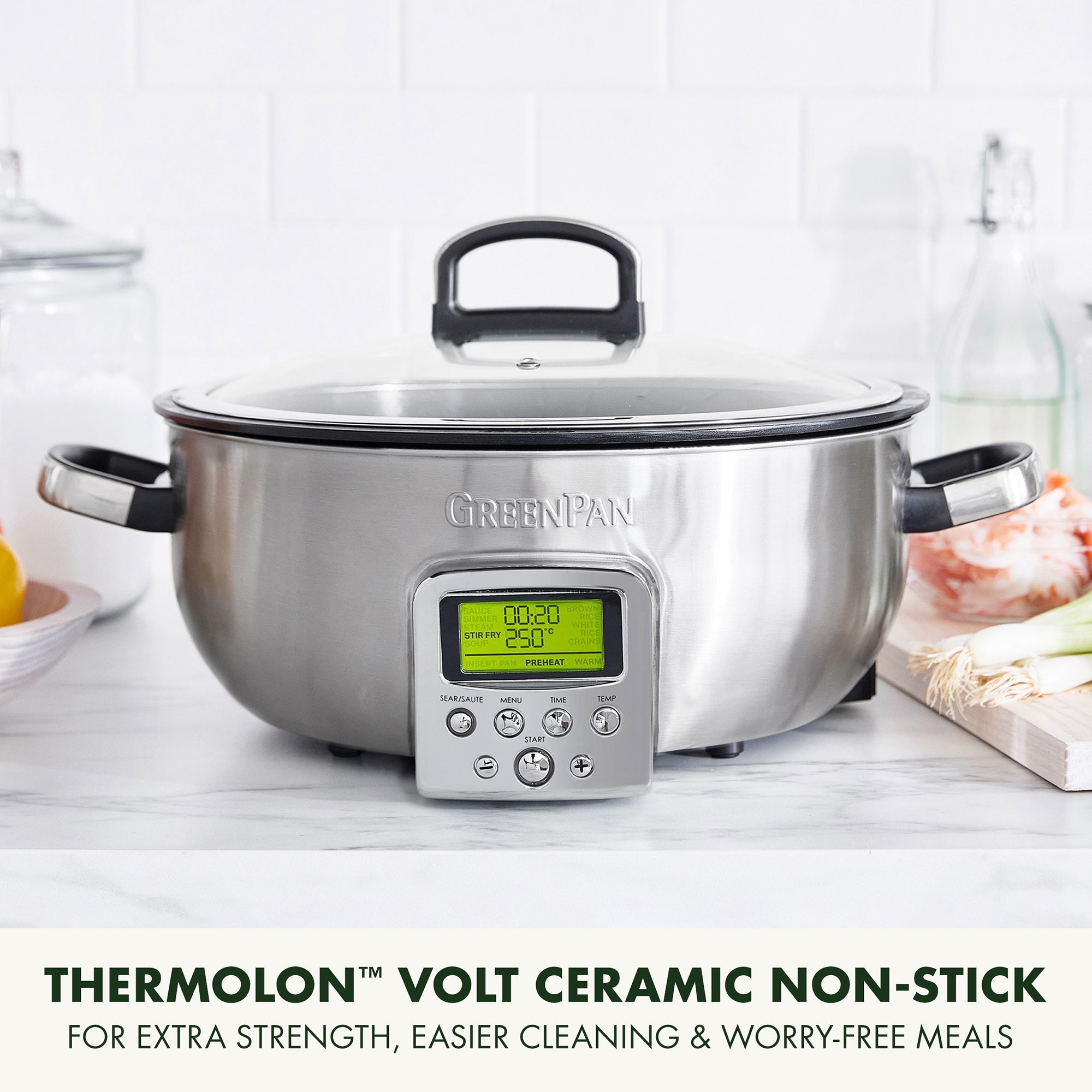GreenPan 5.6L Omni Cooker in Stainless Steel – CC005284