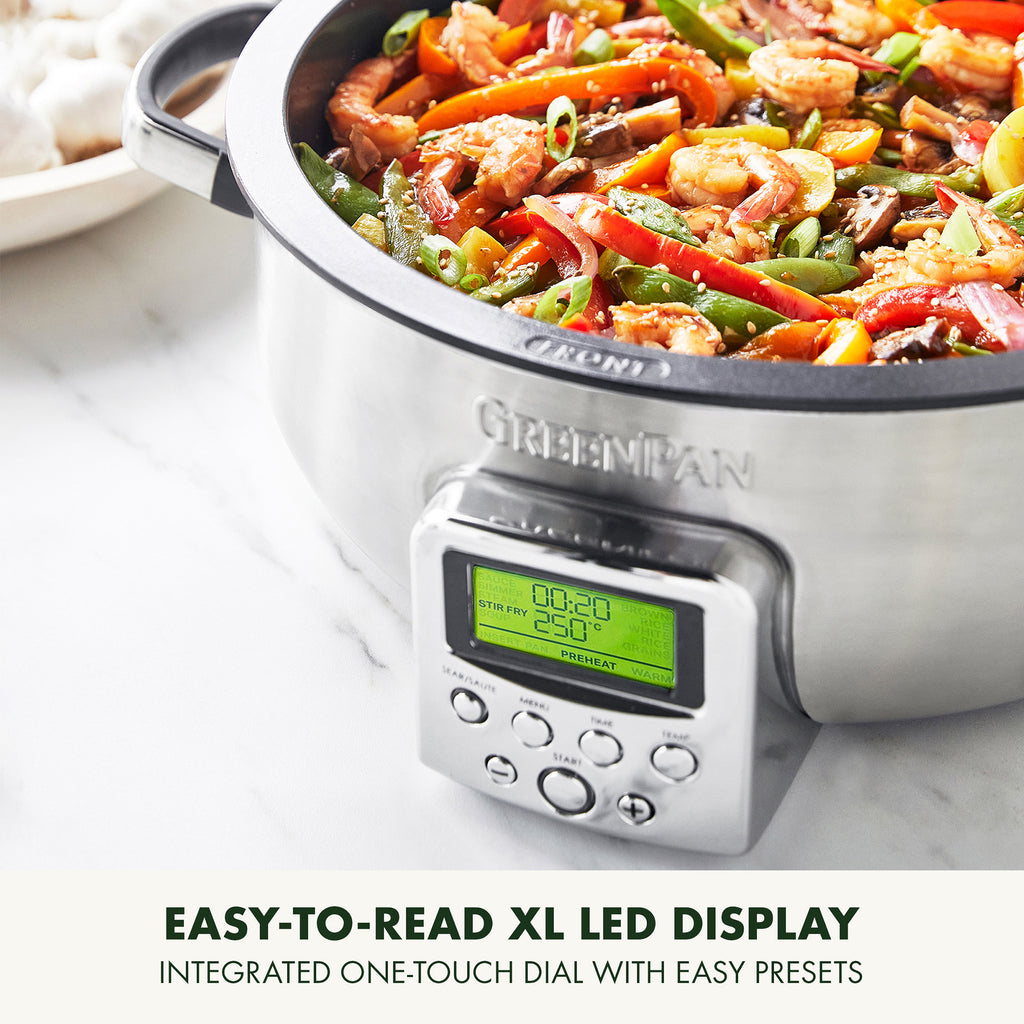 GreenPan 5.6L Omni Cooker in Stainless Steel – CC005284
