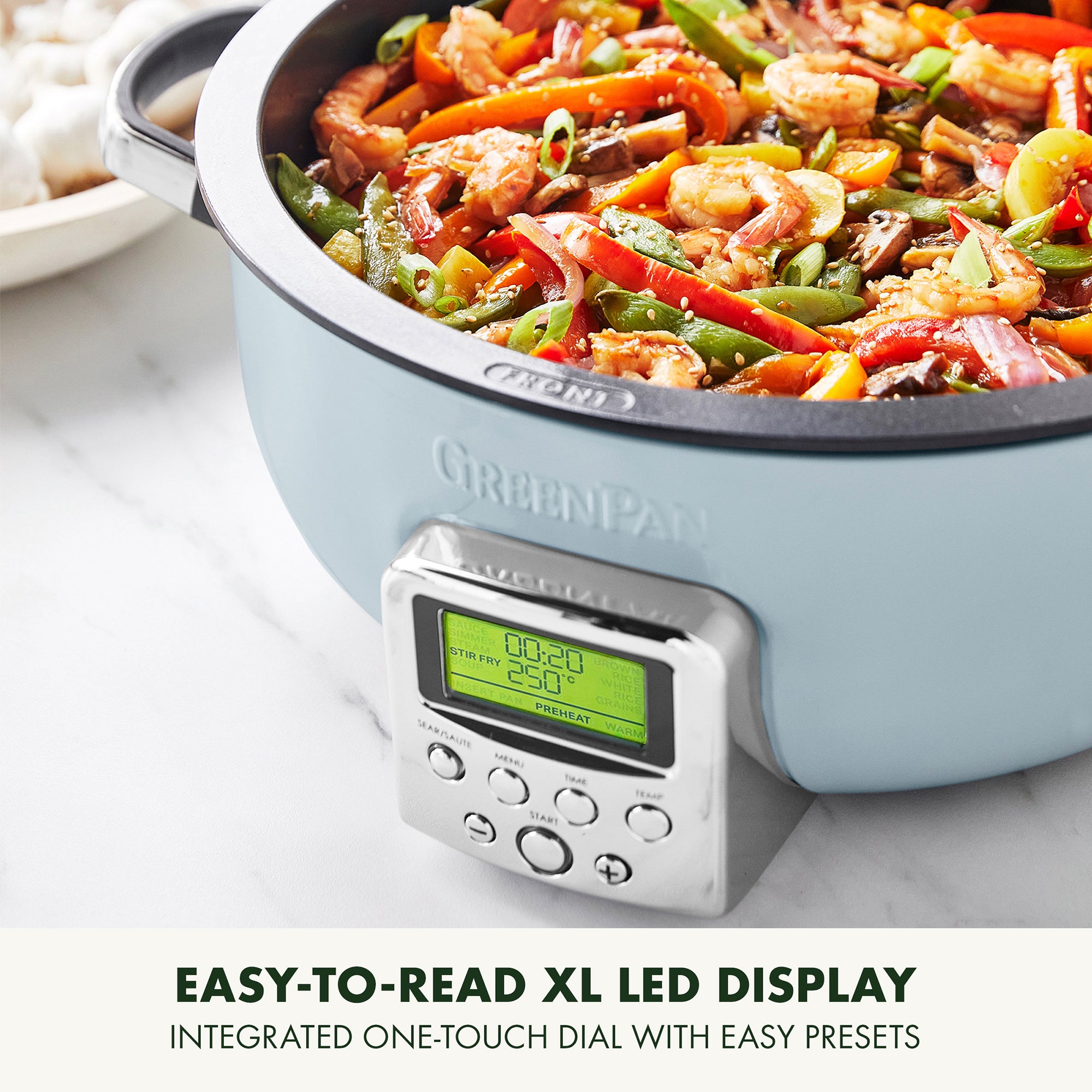 GreenPan 5.6L Non-Stick Multicooker – Blue Haze - CC005290
