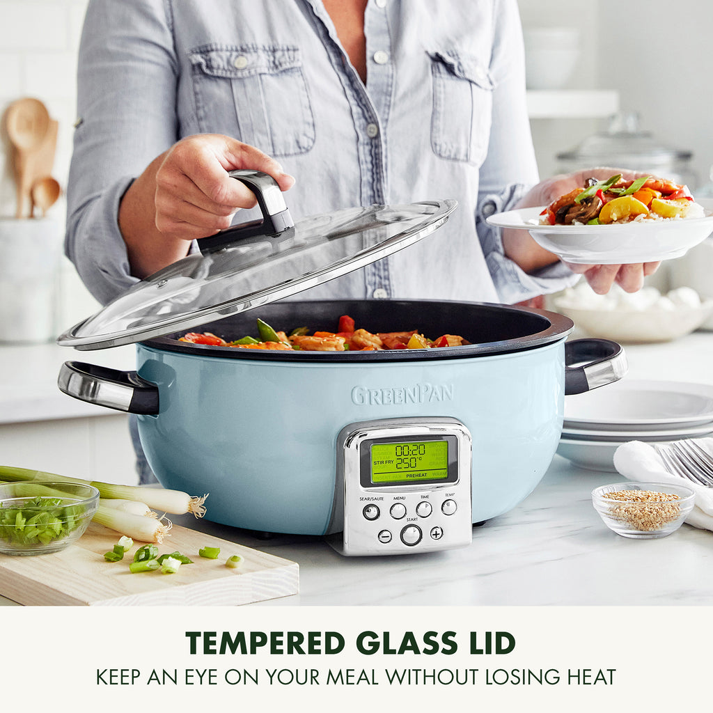 GreenPan 5.6L Non-Stick Multicooker – Blue Haze - CC005290