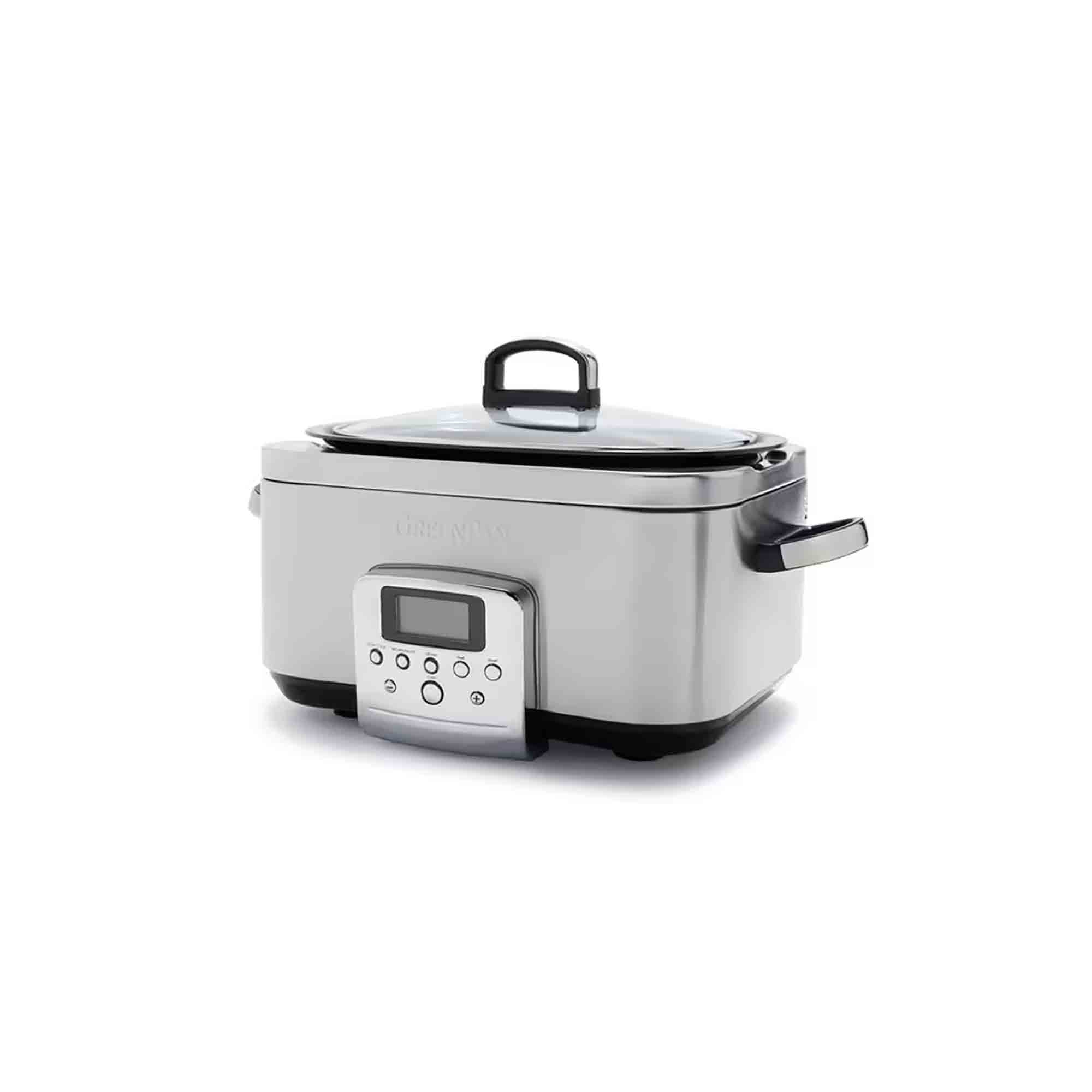GreenPan 6 Litre Slow Cooker in Stainless Steel – CC005308