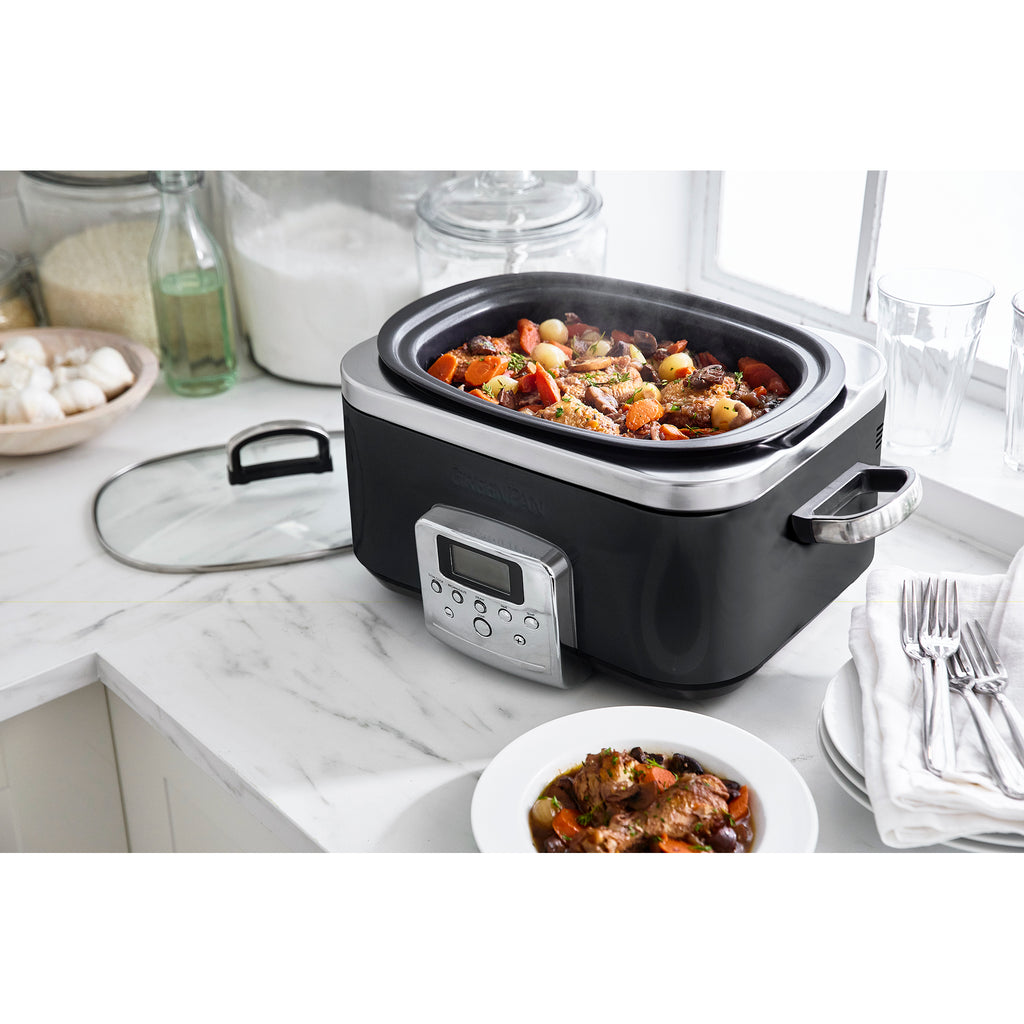 GreenPan 6 Litre Slow Cooker in Black – CC005310