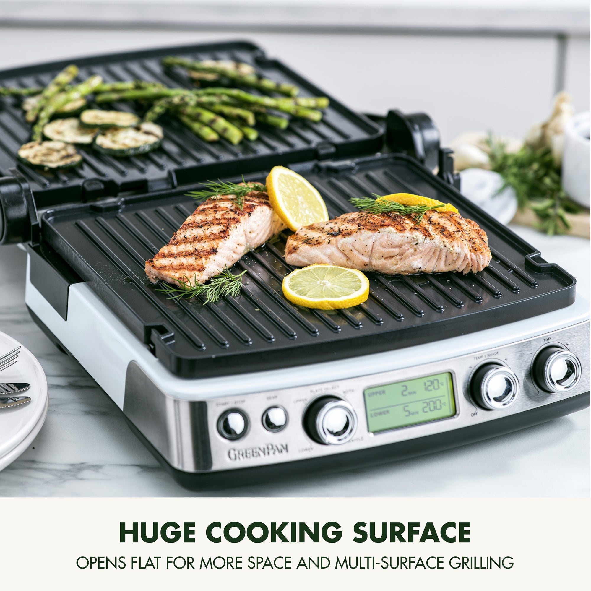 Greenpan Non-Stick 3-in-1 Contact Grill in Blue Haze - CC006581
