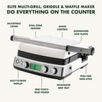 Greenpan Non-Stick 3-in-1 Contact Grill in Cloud Cream - CC006583