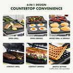 Greenpan Non-Stick 3-in-1 Contact Grill in Cloud Cream - CC006583