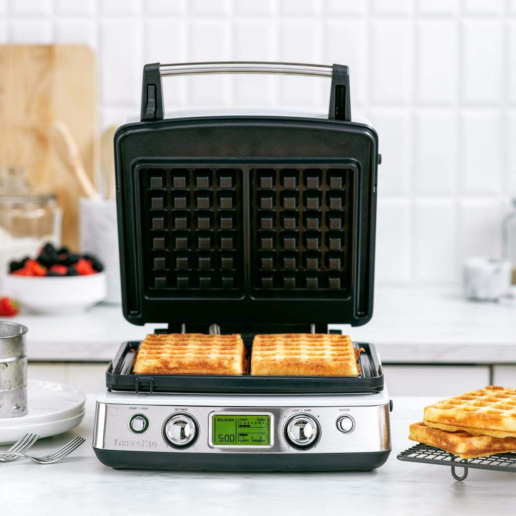 GreenPan Elite Waffle Maker in Blue Haze – CC006586