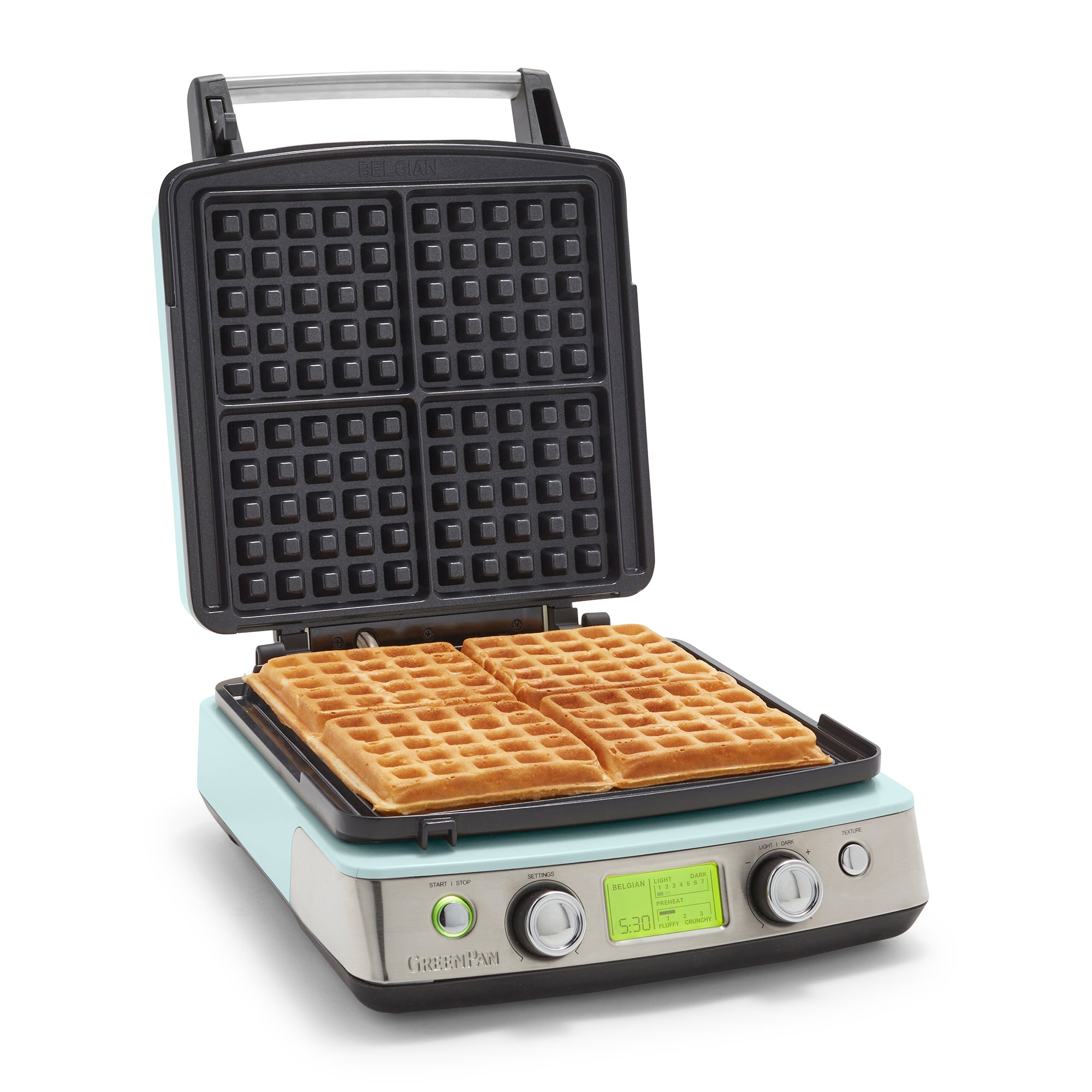 GreenPan Elite Waffle Maker in Blue Haze – CC006586