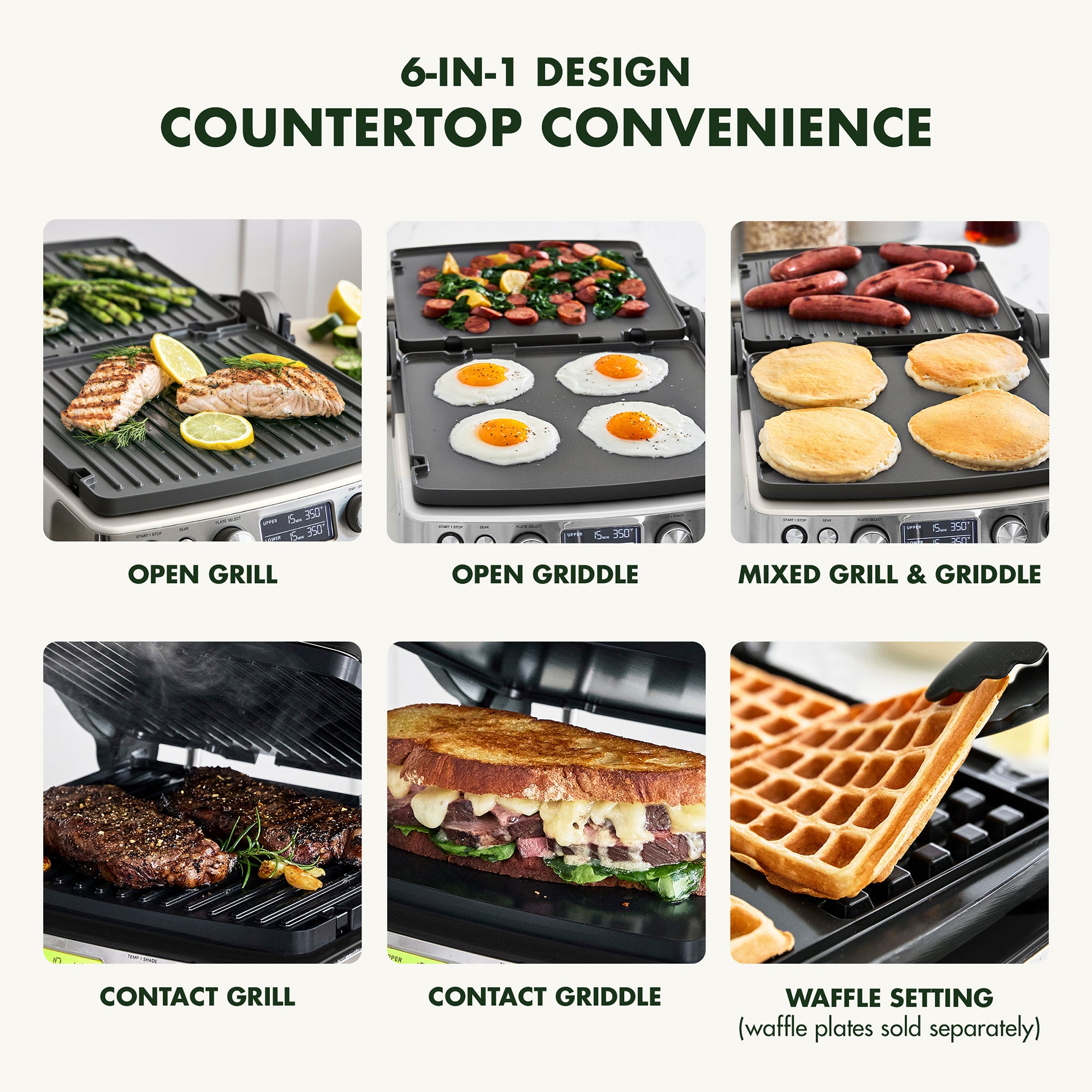 GreenPan Non-Stick 3-in-1 Contact Grill in Black – CC006809