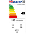 Beko CCFM4552W 153cm Tall Fridge Freezer, 143 Litre Fridge, 77 Litre Freezer, 54cm Wide, Frost Free, White