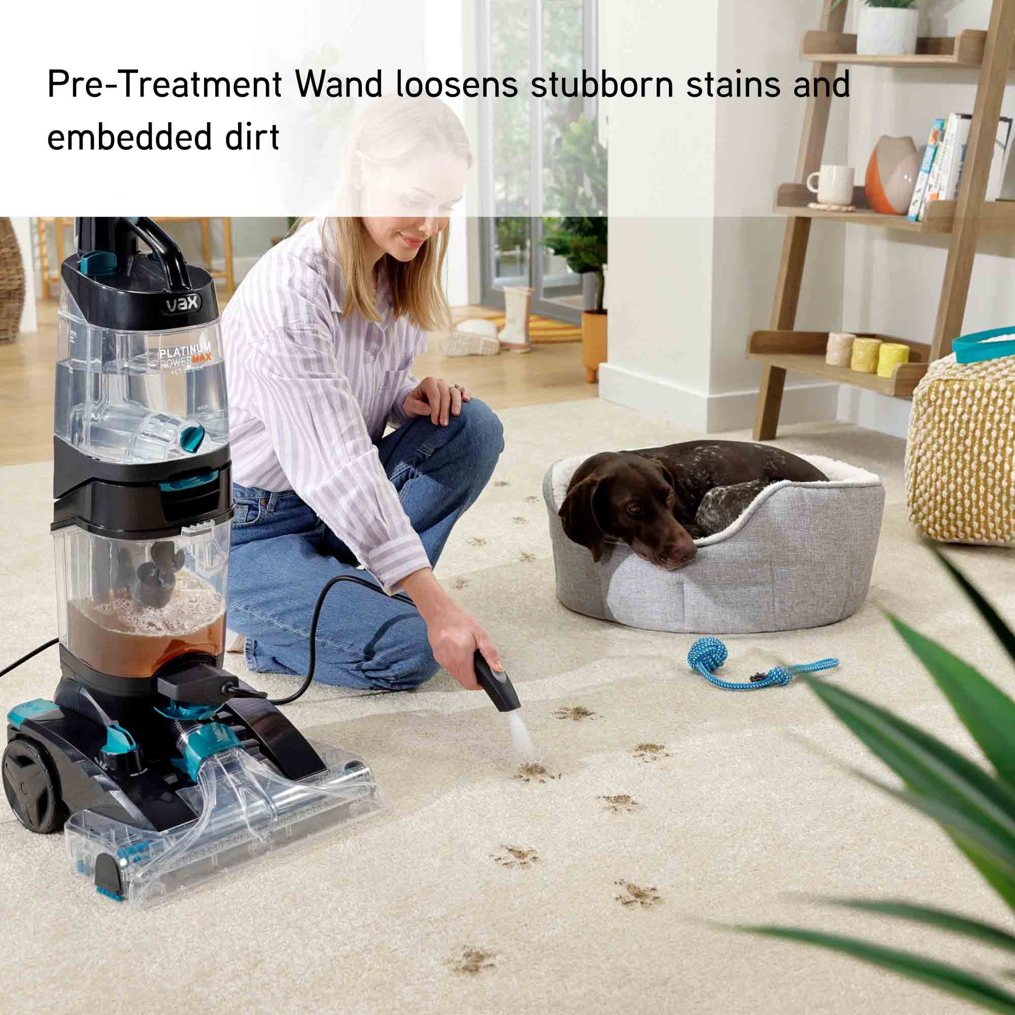 Vax Platinum Power Max Pet-Design Carpet Cleaner in Black & Teal - CDCW-PMXP