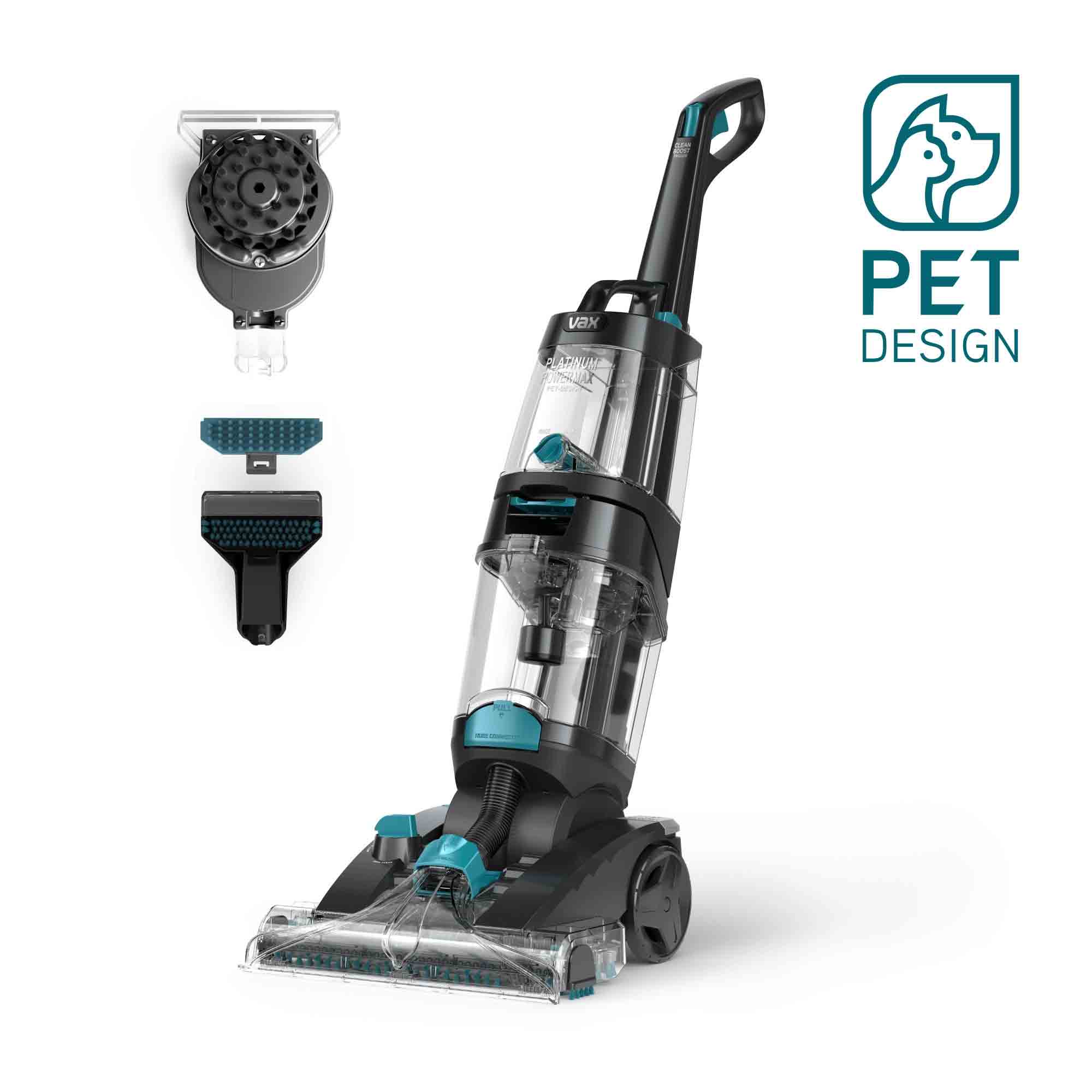 Vax Platinum Power Max Pet-Design Carpet Cleaner in Black & Teal - CDCW-PMXP