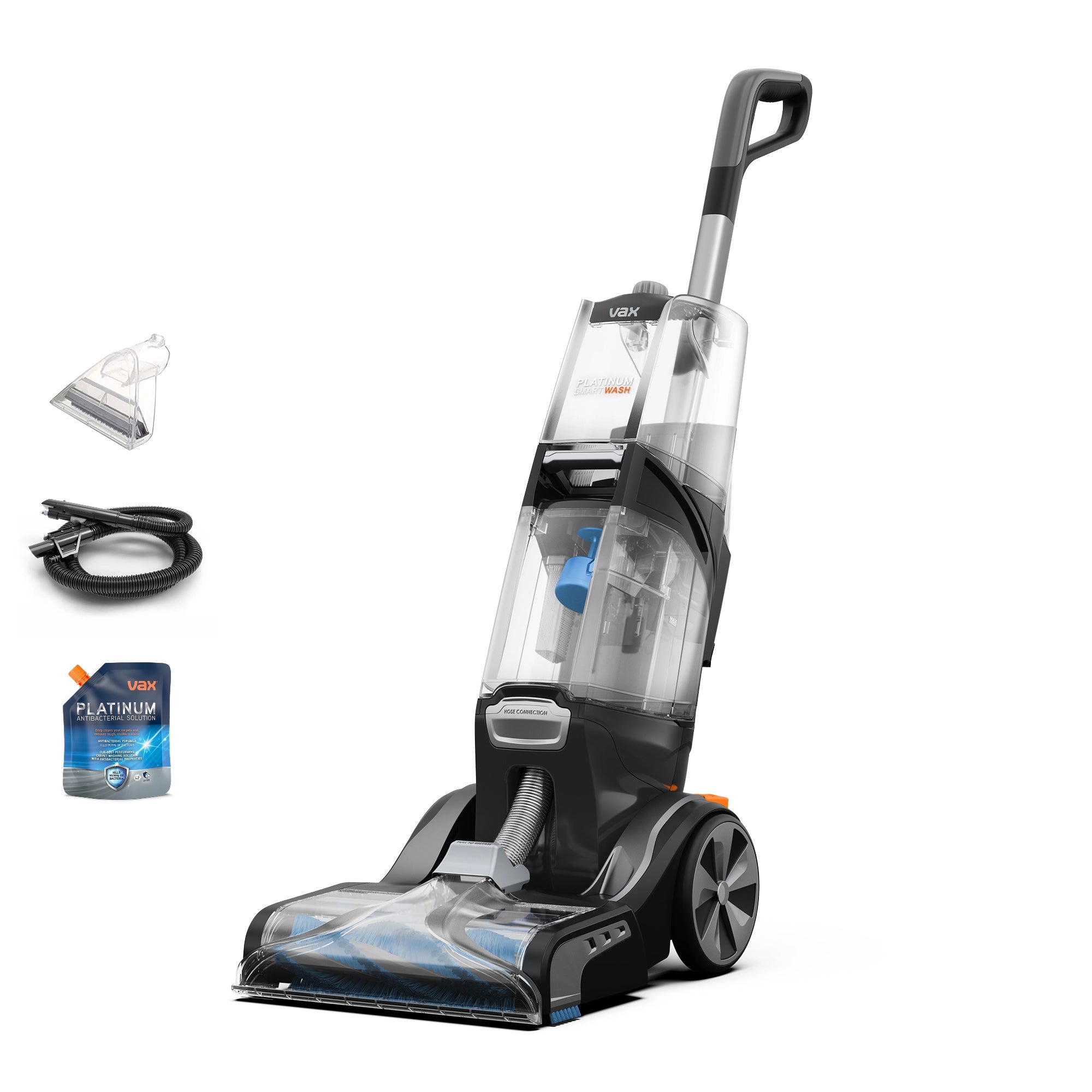 Vax Platinum SmartWash Classic Upright Carpet Cleaner - Silver & Blue (CDCW-SWXC)
