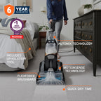 Vax Platinum SmartWash Classic Upright Carpet Cleaner - Silver & Blue (CDCW-SWXC)