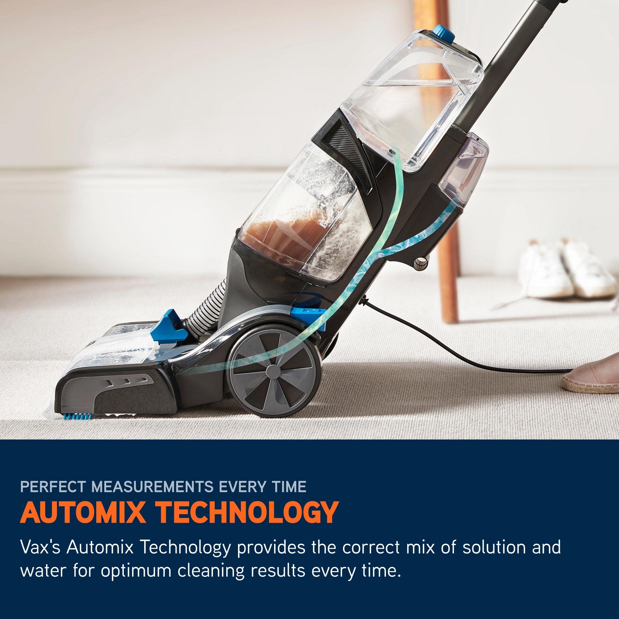 Vax Platinum SmartWash Upright Carpet Cleaner - Charcoal & Blue (CDCW-SWXS)