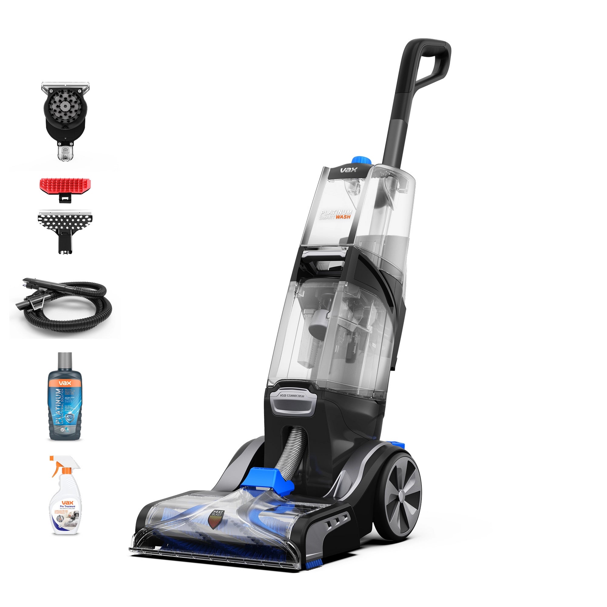 Vax Platinum SmartWash Upright Carpet Cleaner - Charcoal & Blue (CDCW-SWXS)