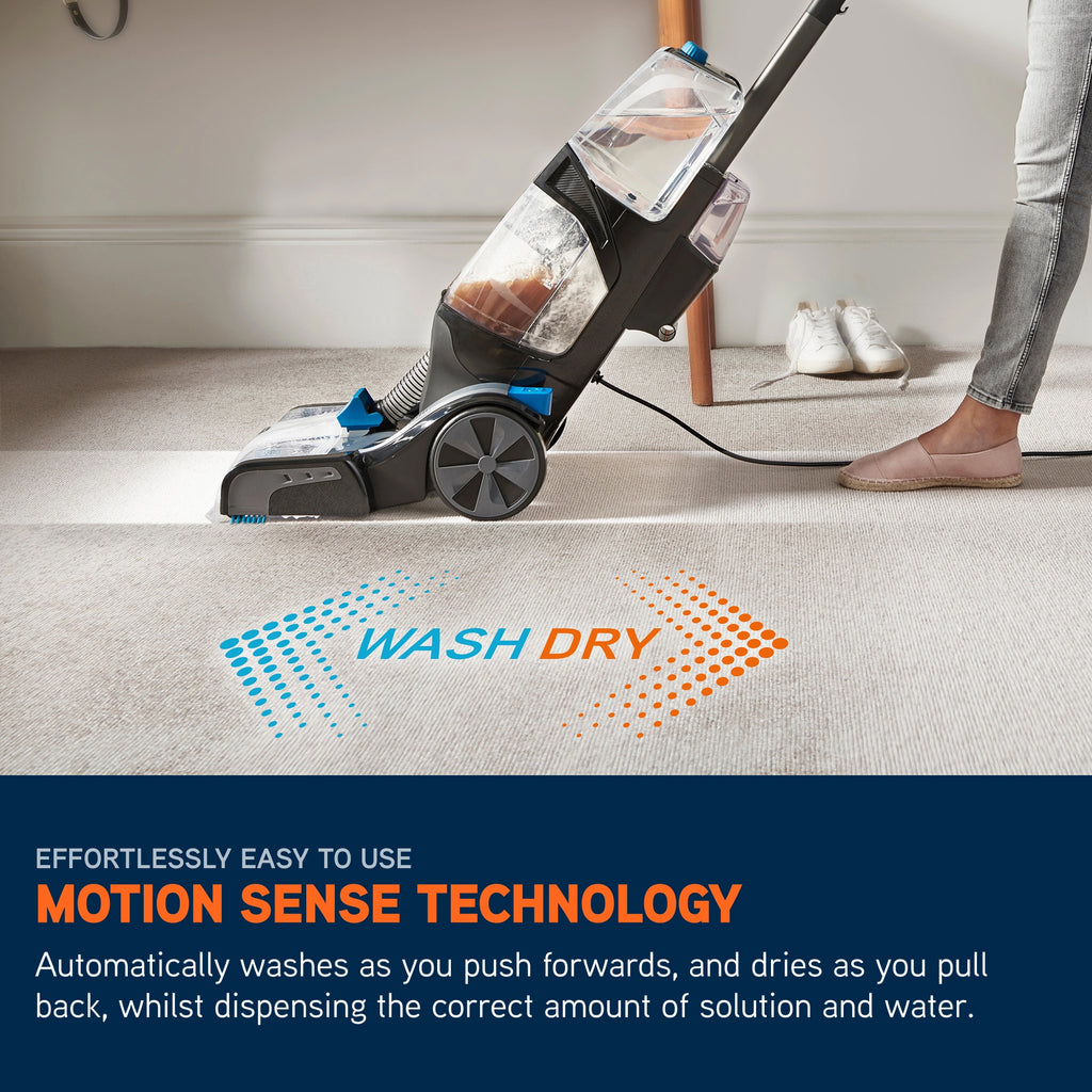 Vax Platinum SmartWash Upright Carpet Cleaner - Charcoal & Blue (CDCW-SWXS)