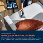 Vax Platinum SmartWash Upright Carpet Cleaner - Charcoal & Blue (CDCW-SWXS)