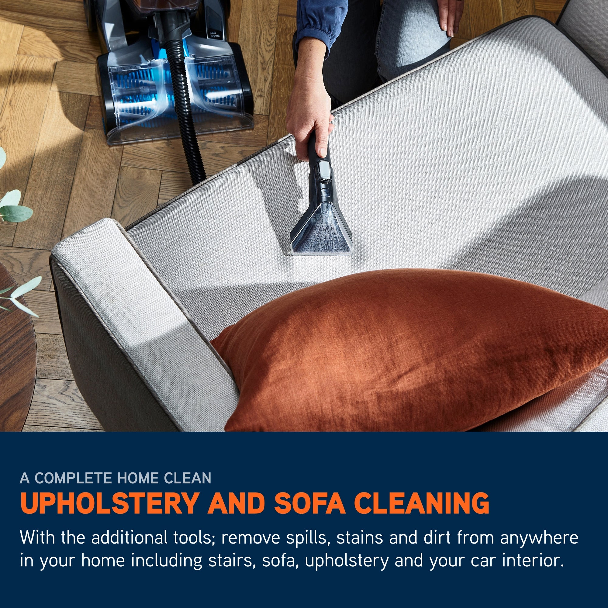 Vax Platinum SmartWash Upright Carpet Cleaner - Charcoal & Blue (CDCW-SWXS)