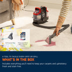 Vax SpotWash Mini Portable Carpet & Upholstery Cleaner - Grey & Red (CDSW-MCXS)