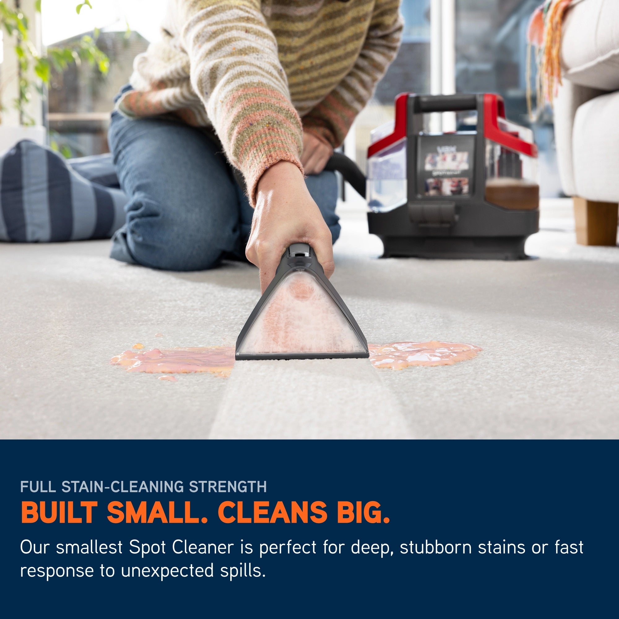 Vax SpotWash Mini Portable Carpet & Upholstery Cleaner - Grey & Red (CDSW-MCXS)