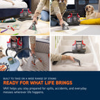 Vax SpotWash Mini Portable Carpet & Upholstery Cleaner - Grey & Red (CDSW-MCXS)