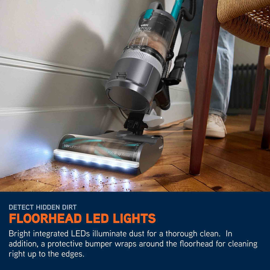 Vax LiftOut Reach Pet-Design Upright Vacuum Cleaner – Graphite/Teal - CDUP-LORP