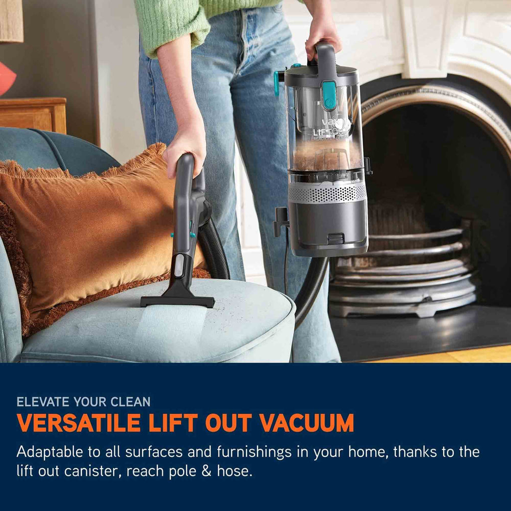 Vax LiftOut Reach Pet-Design Upright Vacuum Cleaner – Graphite/Teal - CDUP-LORP