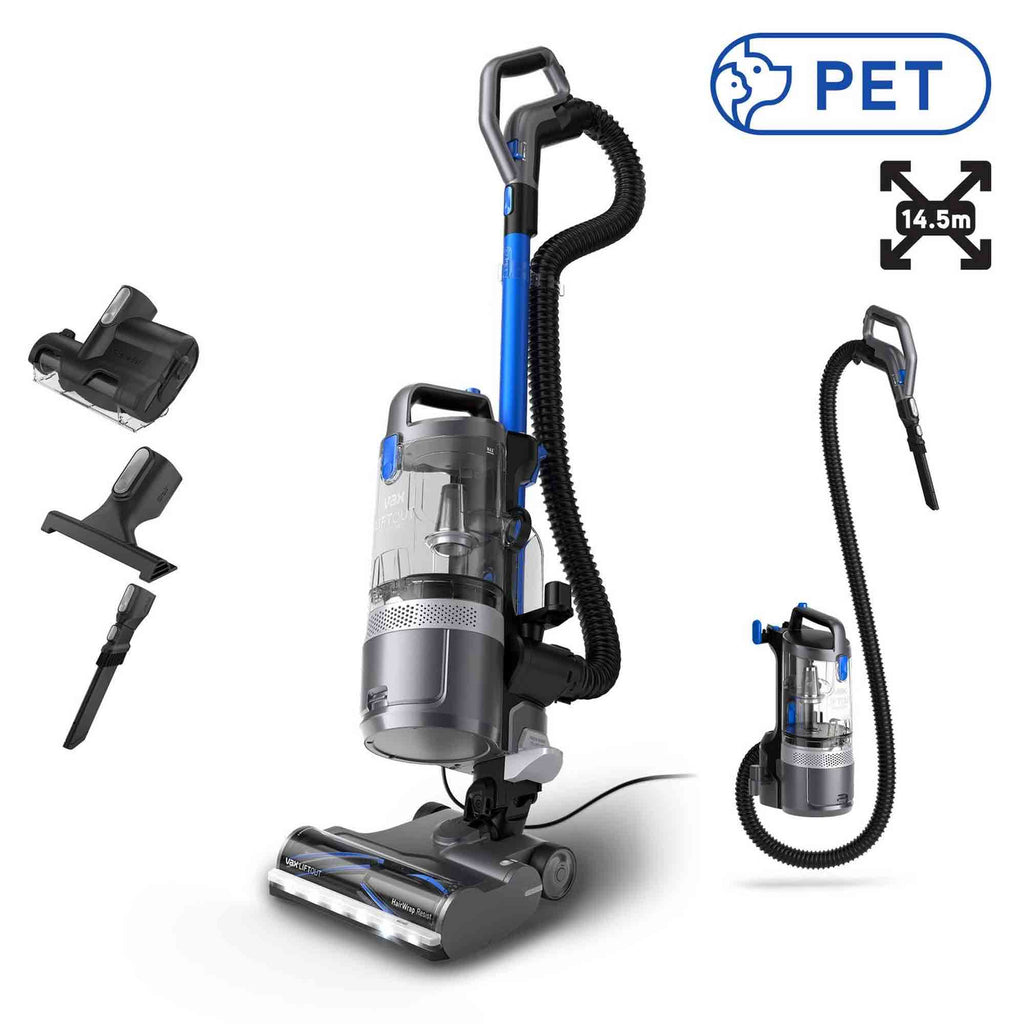 Vax LiftOut Reach Pet Upright Vacuum Cleaner - Graphite / Blue - CDUP-LOXR