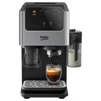 Beko Espresso Machine with Integrated Grinder & Milk Cup - Silver (CED7524X)