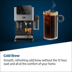 Beko Espresso Machine with Integrated Grinder & Milk Cup - Silver (CED7524X)