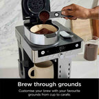 Ninja Prestige Dualbrew System Espresso Machine in Silver & Black - CFN802UK