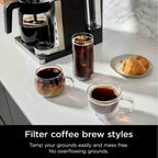 Ninja Prestige Dualbrew System Espresso Machine in Silver & Black - CFN802UK