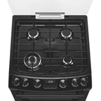 AEG CGX6130ACB 60cm Freestanding Gas Double Oven and Gas Grill Gas Cooker with Gas Hob, Black