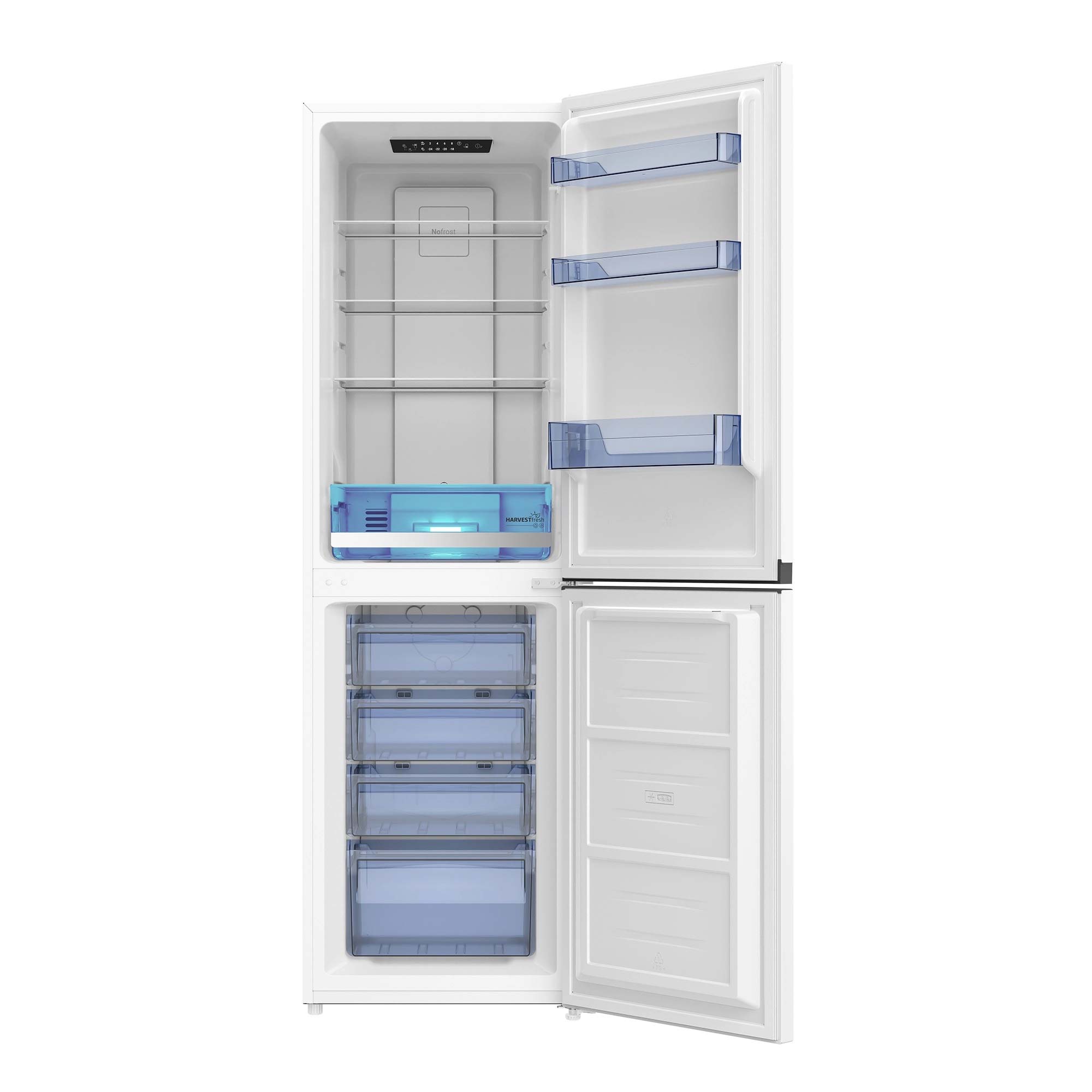 Beko CNE4581VW 181cm Tall Fridge Freezer, 164L Fridge, 82L Freezer, 54cm wide, Frost Free, White