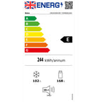 Beko CNG4582VW 182cm Tall Fridge Freezer, 168 Litre Fridge, 102 Litre Freezer, 54cm Wide, Frost Free, White