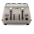 Delonghi Icona Vintage 4 Slice Toaster in Beige - CTOV4003BG