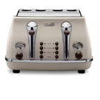 Delonghi Icona Vintage 4 Slice Toaster in Beige - CTOV4003BG