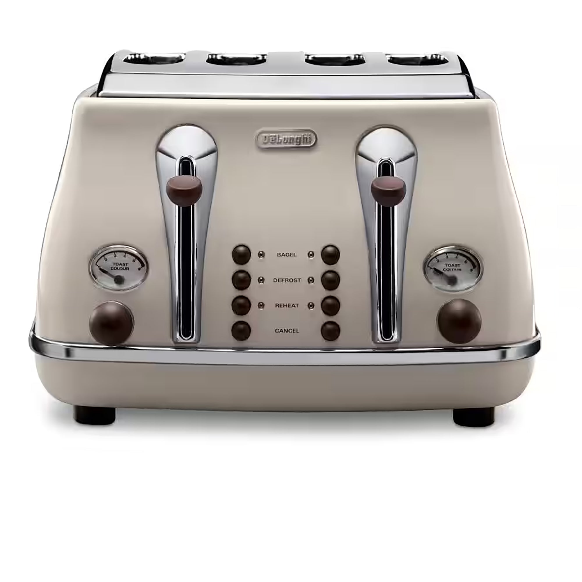 Delonghi Icona Vintage 4 Slice Toaster in Beige - CTOV4003BG