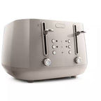 Delonghi Eclettica 4 Slice Toaster in Beige - CTY4003BG