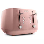 Delonghi Eclettica 4 Slice Toaster in Pink - CTY4003PK