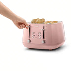 Delonghi Eclettica 4 Slice Toaster in Pink - CTY4003PK