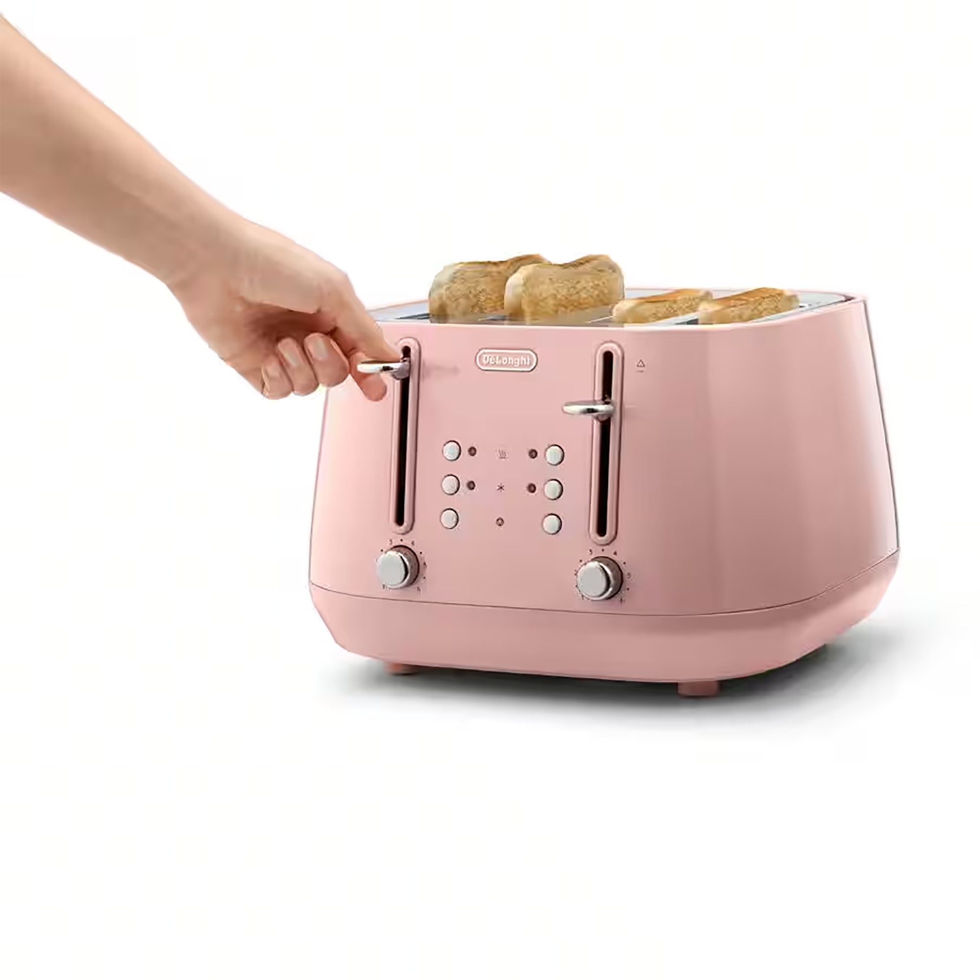 Delonghi Eclettica 4 Slice Toaster in Pink - CTY4003PK