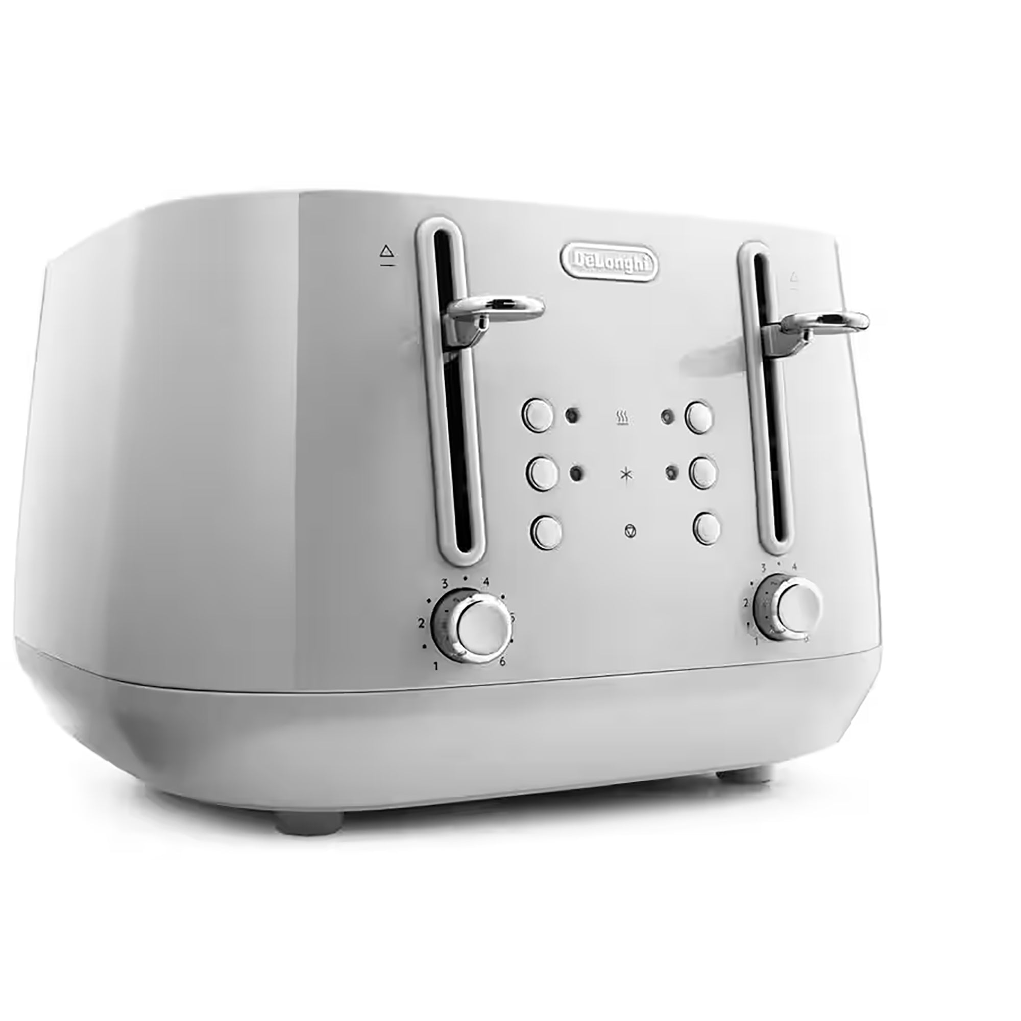 Delonghi Eclettica 4 Slice Toaster in White - CTY4003W